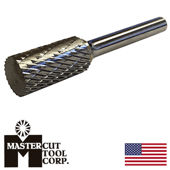 MasterCut SA-1DC Cylindrical Rotary Carbide Burr 1/4″ O.D. (SA-1DC)