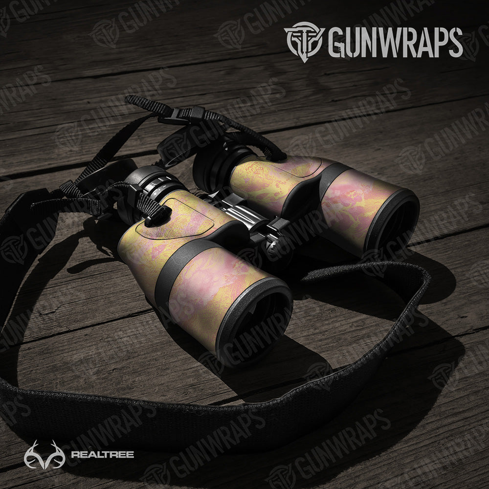 Binocular Realtree WAV3 Strawberry Lemonade Camo Gear Skin Vinyl Wrap