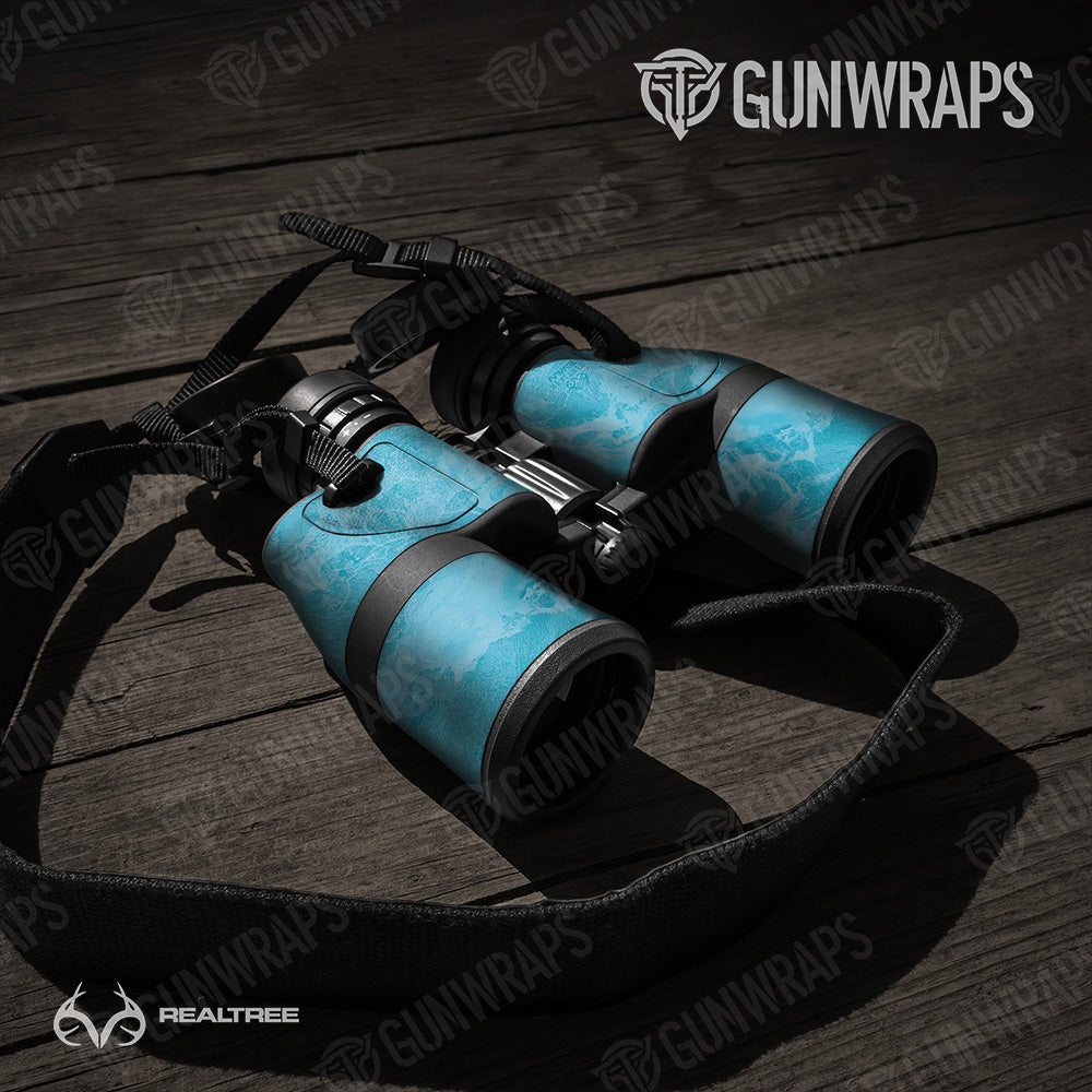 Binocular Realtree WAV3 Light Blue Camo Gear Skin Vinyl Wrap