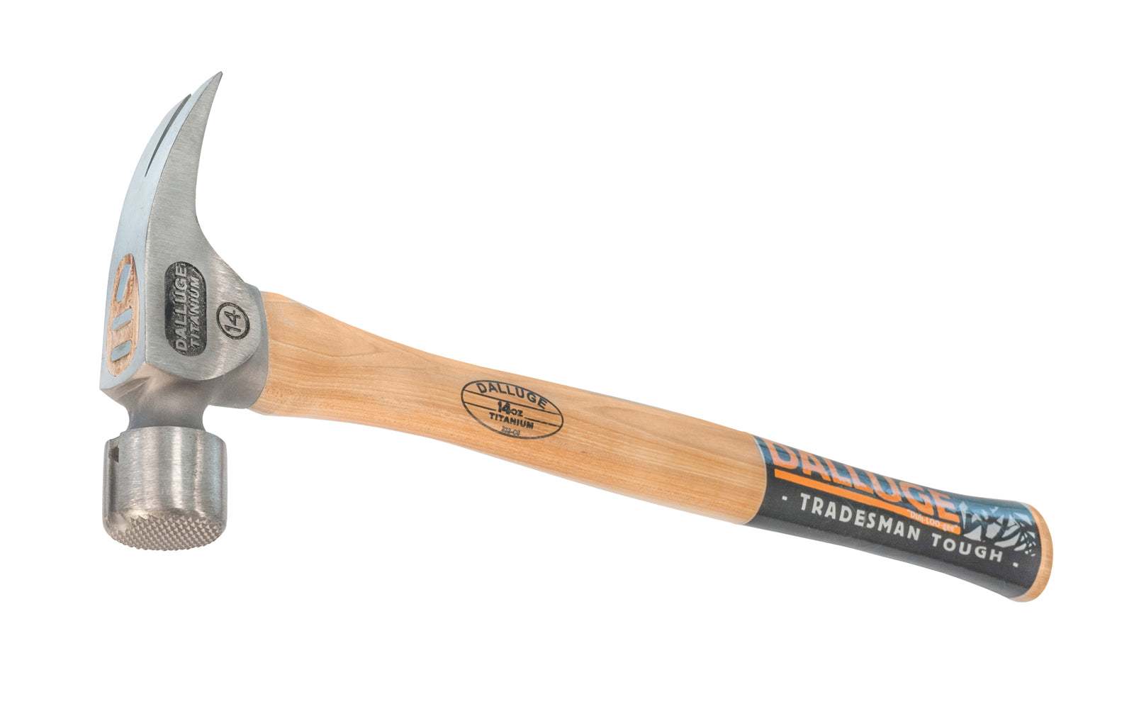 Dalluge 14 oz Mill Face Titanium Hammer with Magnetic Nail Starter – 17″ Straight Handle ~ 7170 on Sale