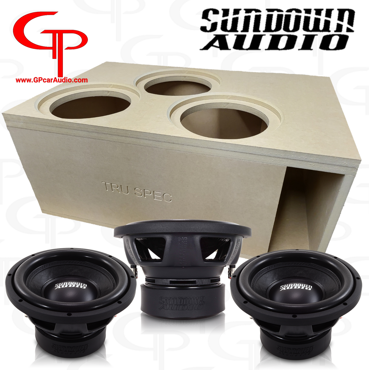 LOADED TRU SPEC Prefab Triple 10″ Subwoofer Enclosure Sundown Ev.4 10″