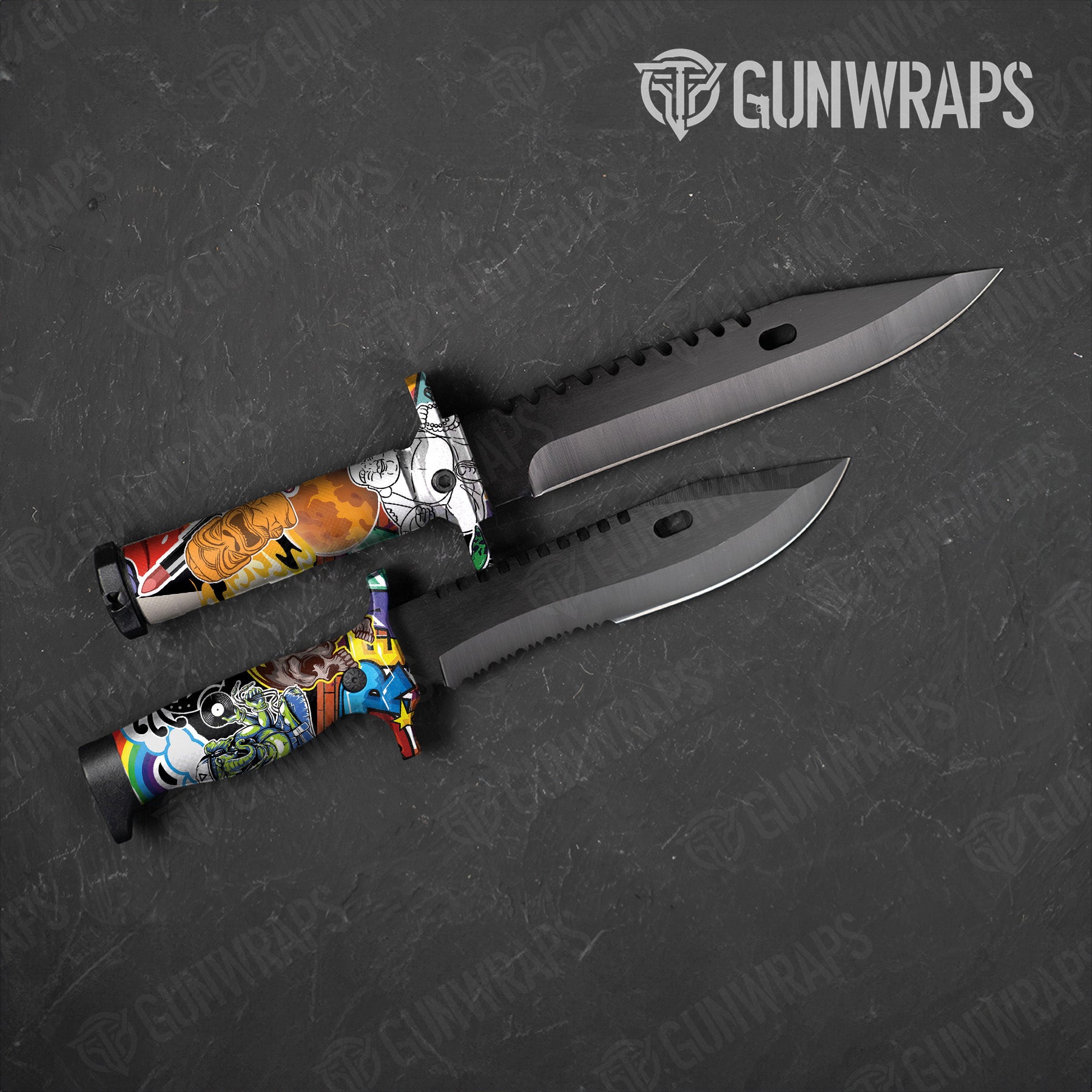 Knife Sticker Bomb Color Gear Skin Vinyl Wrap Discount