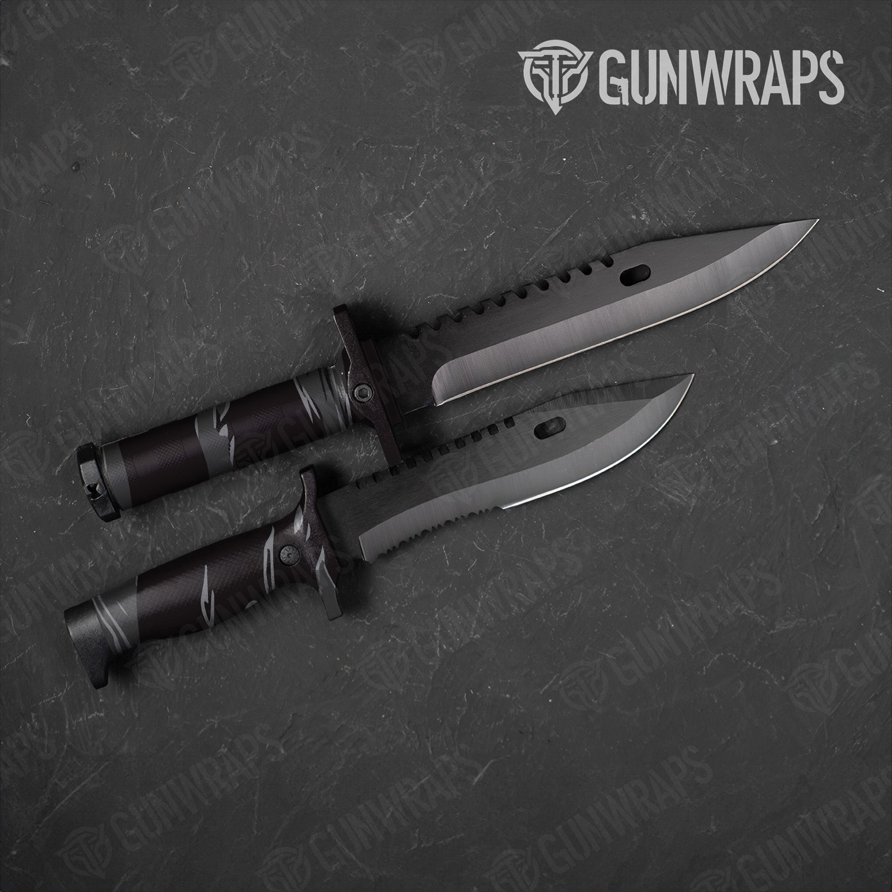 Knife Shredded Midnight Camo Gear Skin Vinyl Wrap Online Sale