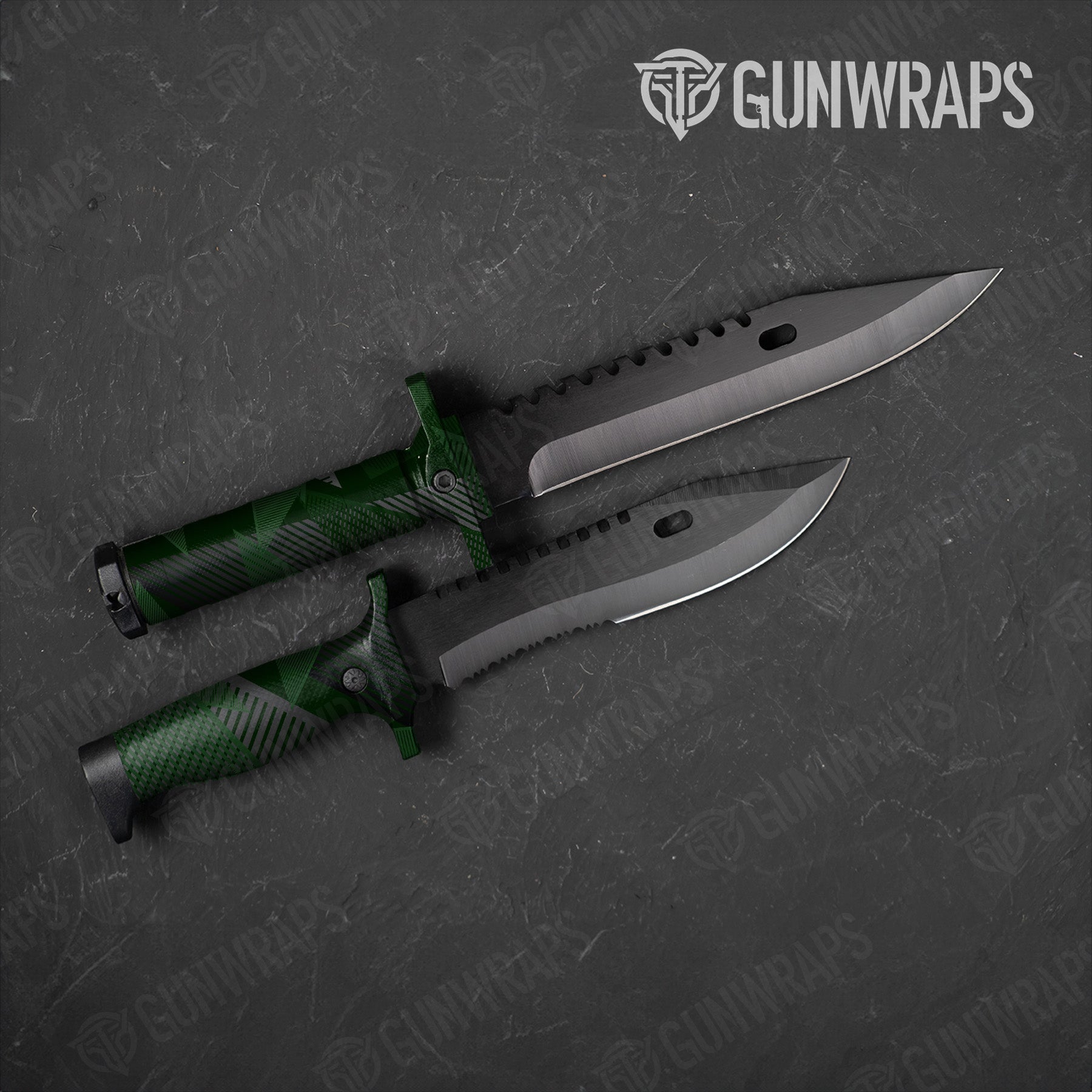 Knife Trigon Elite Green Gun Skin Vinyl Wrap