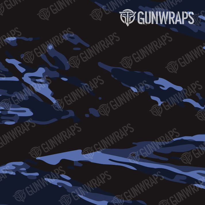 Knife Vietnam Tiger Stripe Blue Midnight Gun Skin Vinyl Wrap