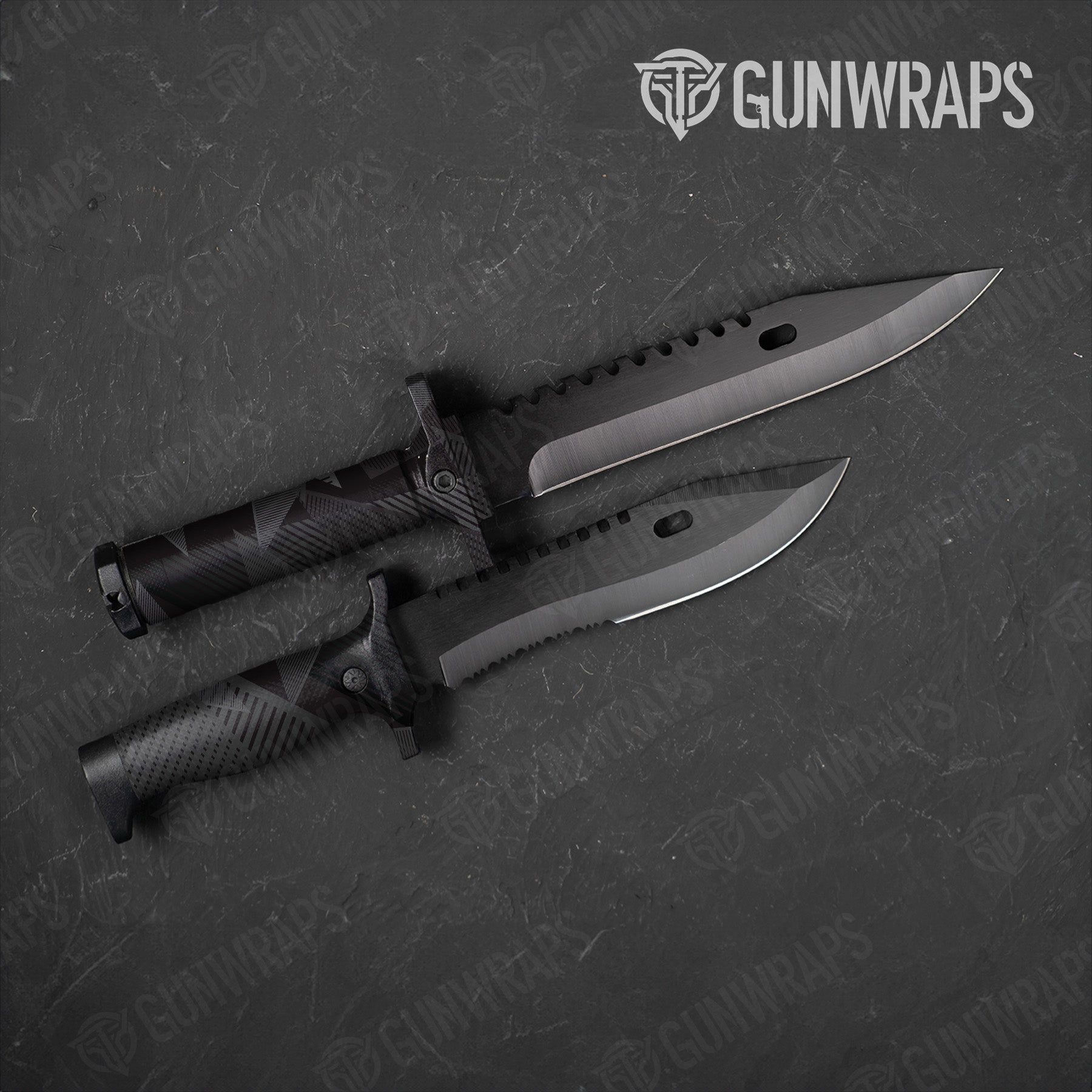 Knife Trigon Elite Black Gun Skin Vinyl Wrap Fashion