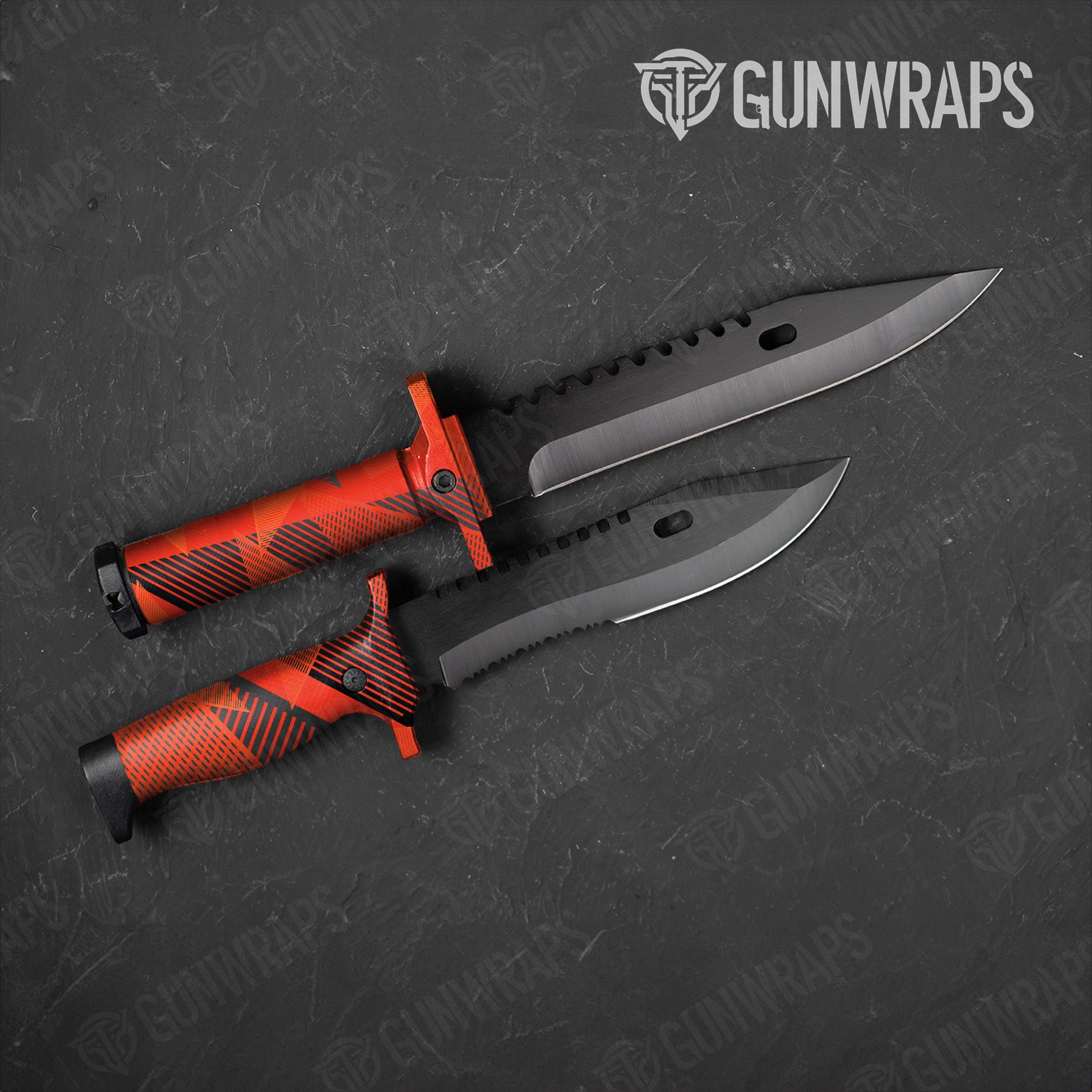Knife Trigon Elite Orange Gun Skin Vinyl Wrap