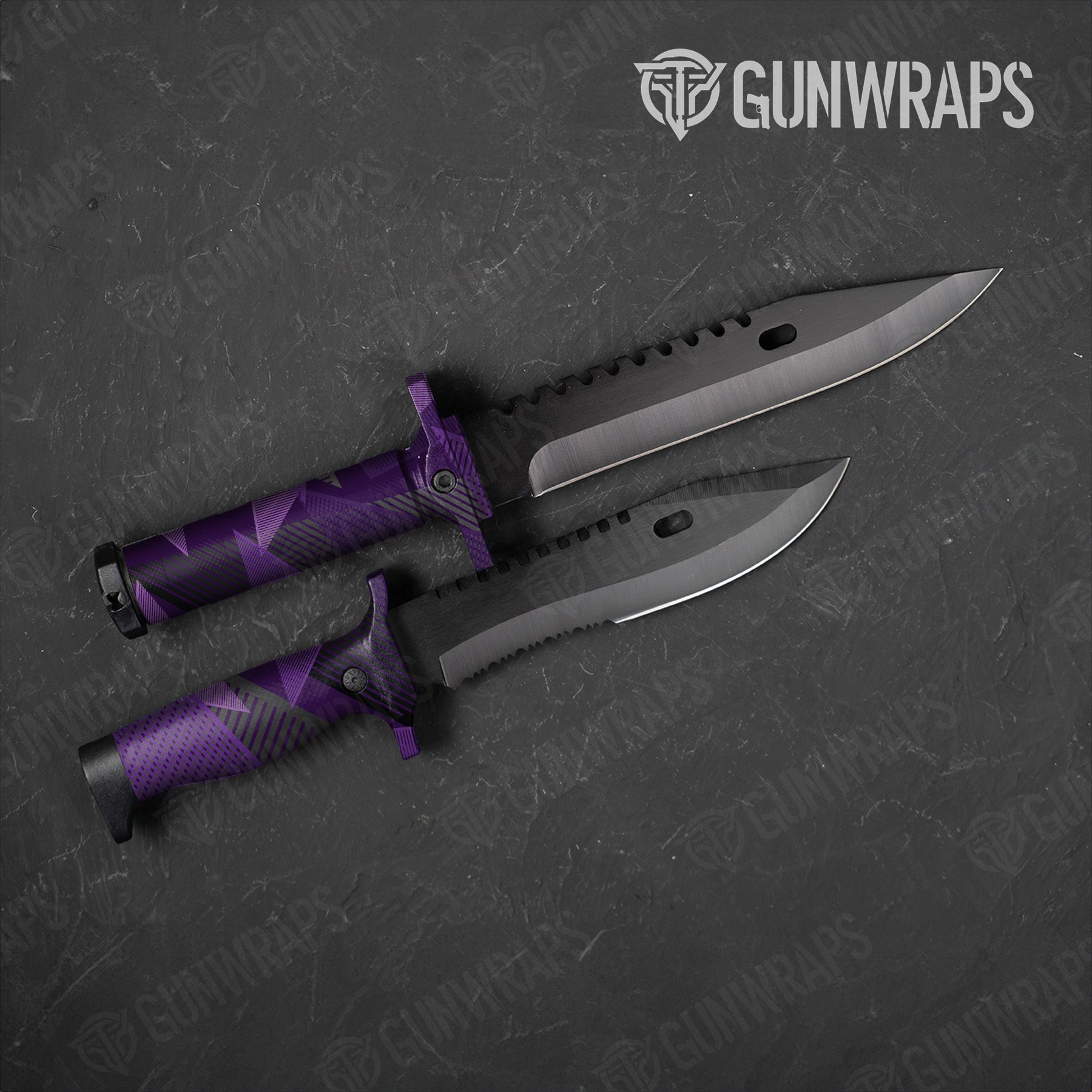 Knife Trigon Elite Purple Gun Skin Vinyl Wrap
