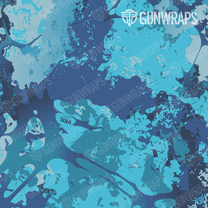 Knife Veil Stoke Aqua Camo Gun Skin Vinyl Wrap