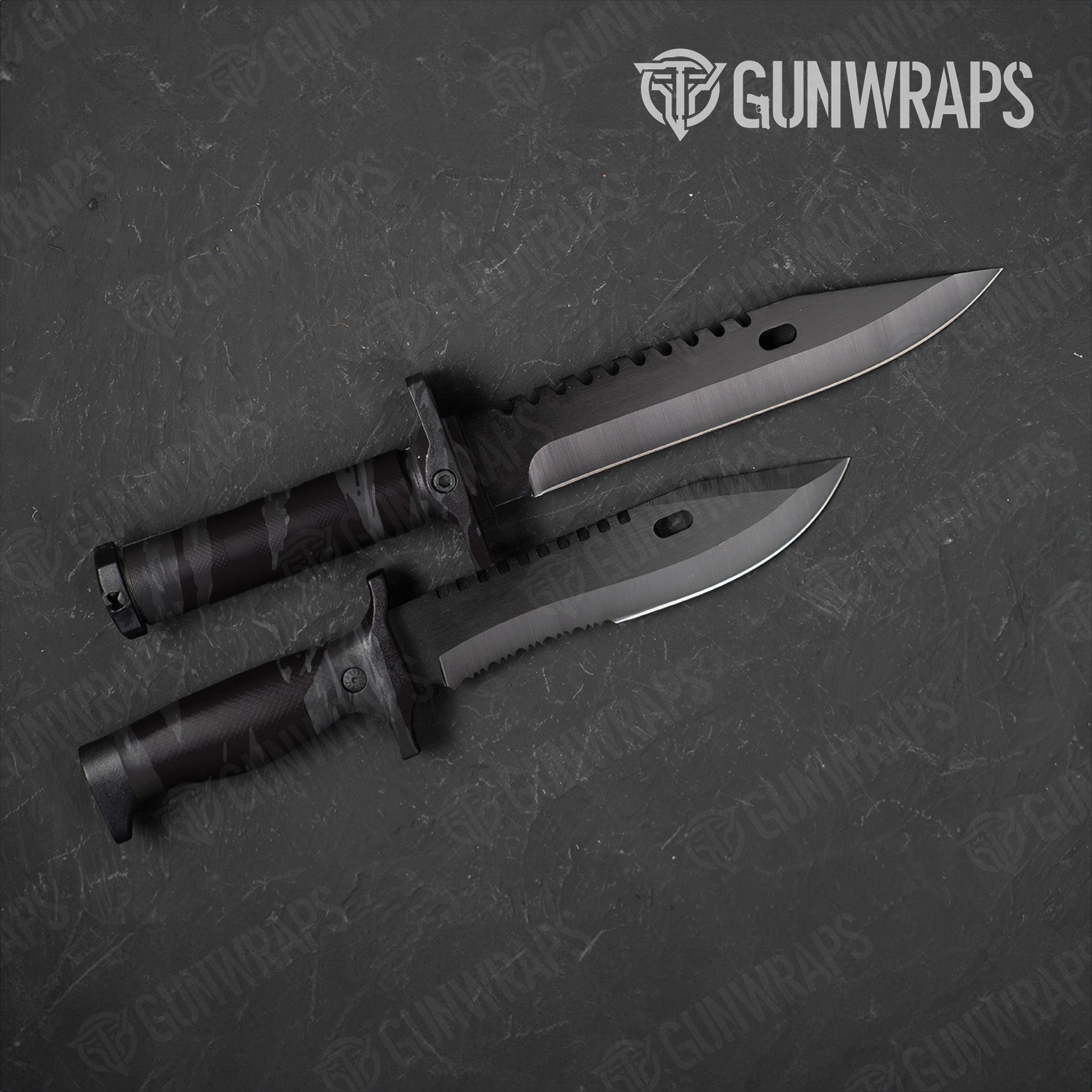 Knife Vietnam Tiger Stripe Elite Blue Gun Skin Vinyl Wrap