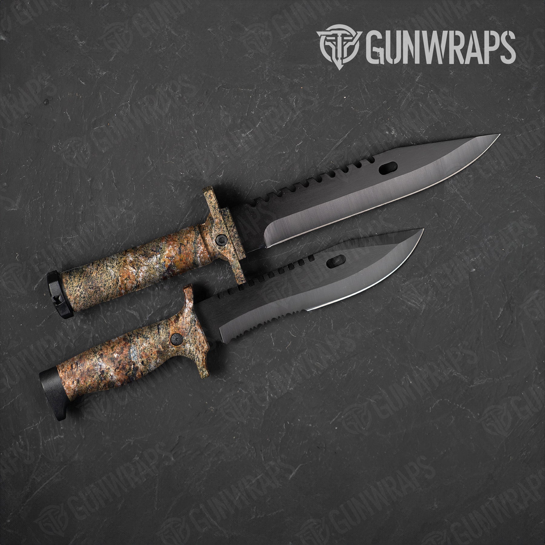 Knife Stone Tuscan Brown Granite Gear Skin Vinyl Wrap