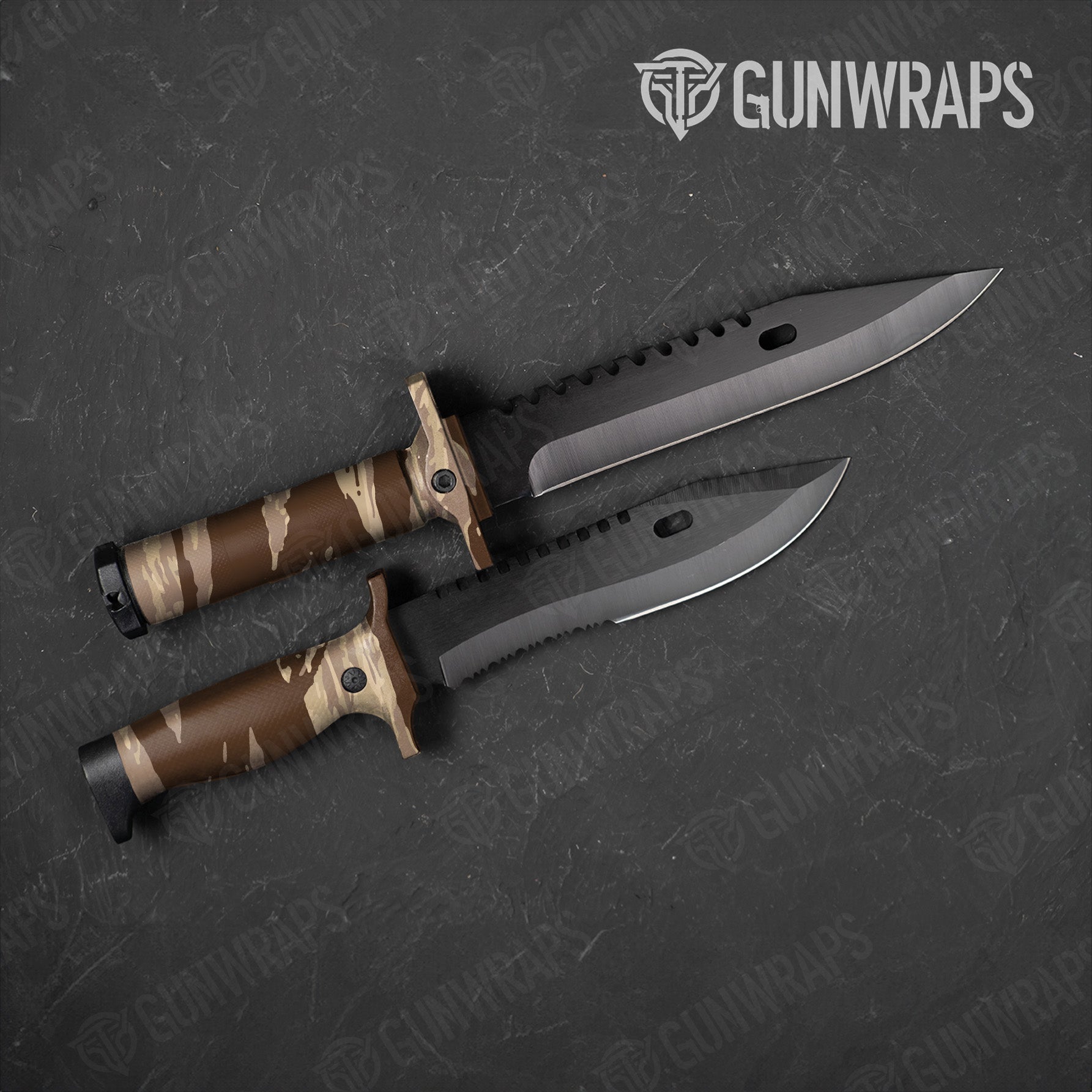 Knife Vietnam Tiger Stripe Desert Gun Skin Vinyl Wrap on Sale