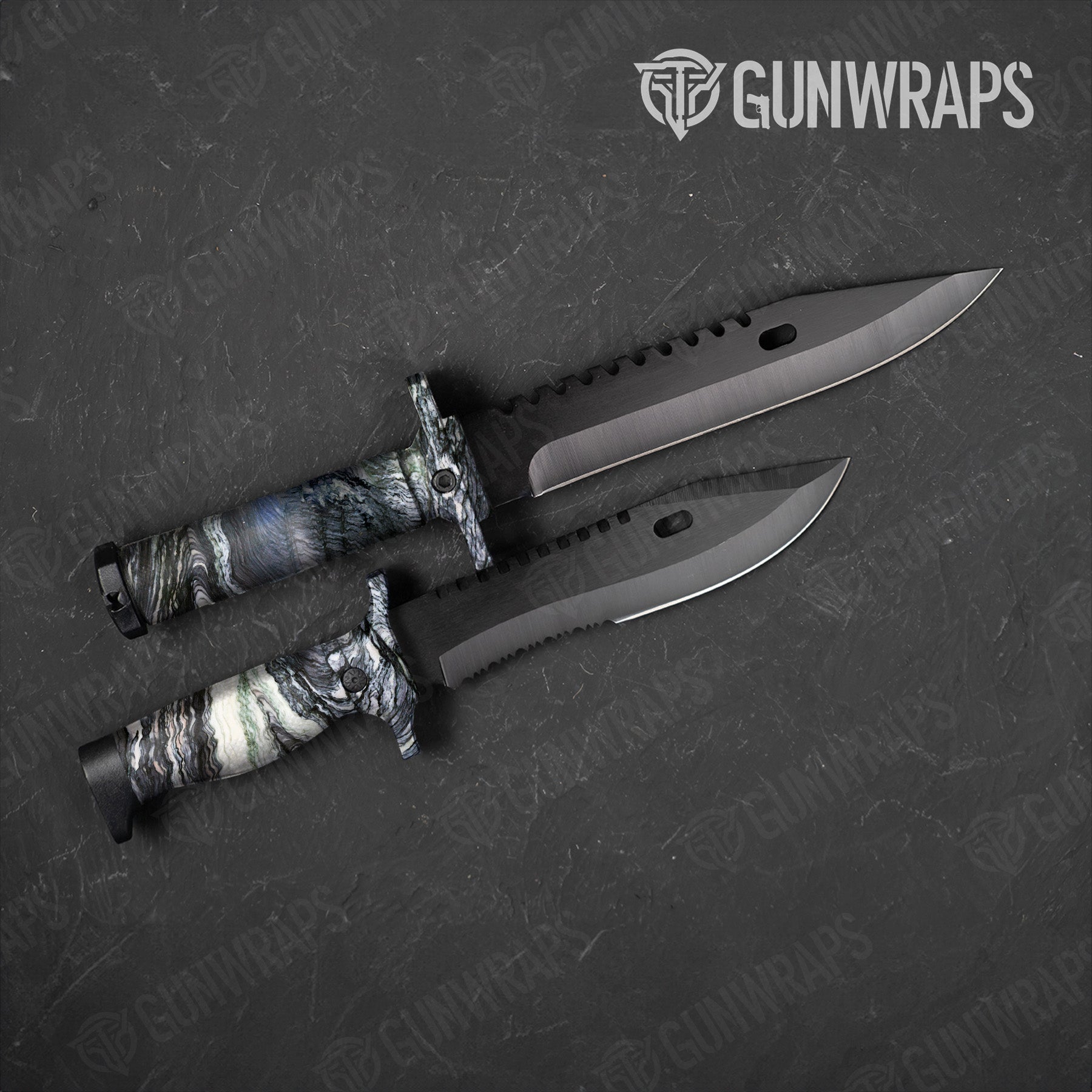 Knife Stone Typhoon Gray Granite Gear Skin Vinyl Wrap